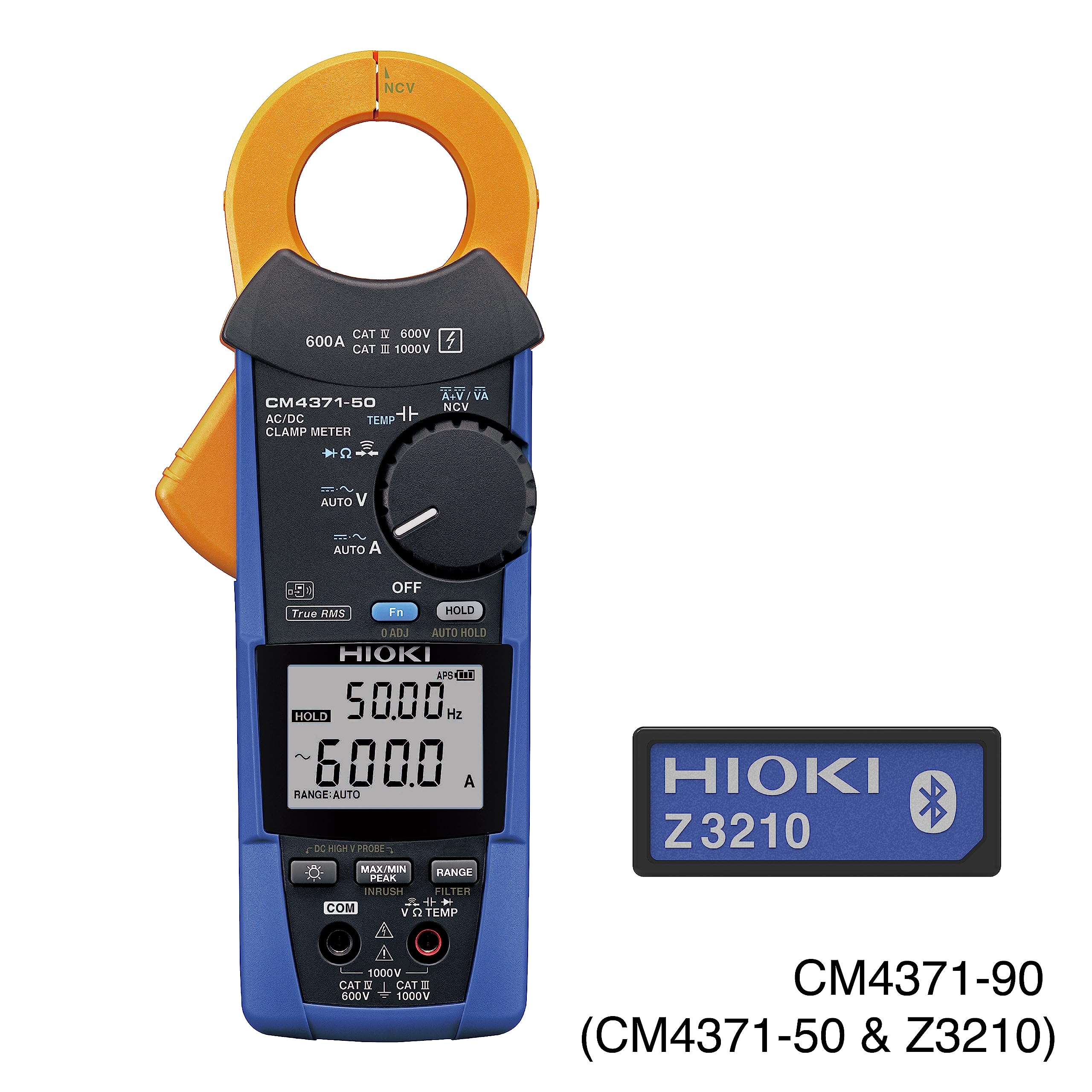 Hioki CM4371-90 - AC/DC TRMS Clamp Meter (600A) with Z3210